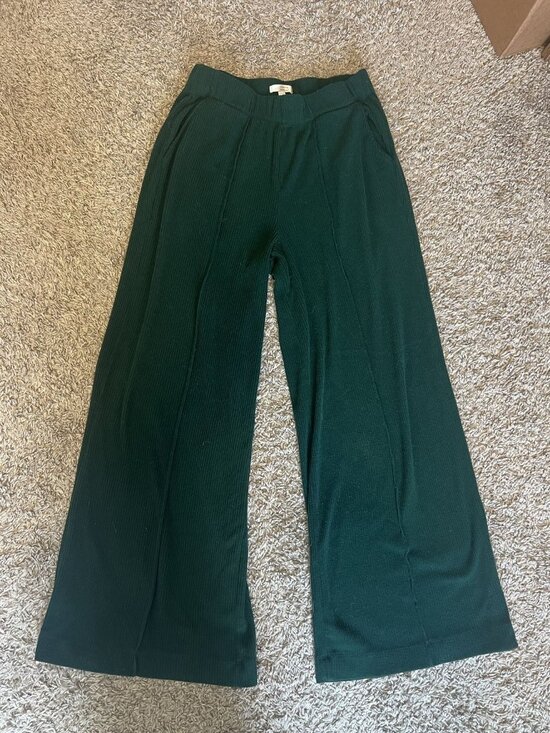LC Lauren Conrad Pants - Like New Lauren Conrad Green Cord Wide Leg Pants - Size Large